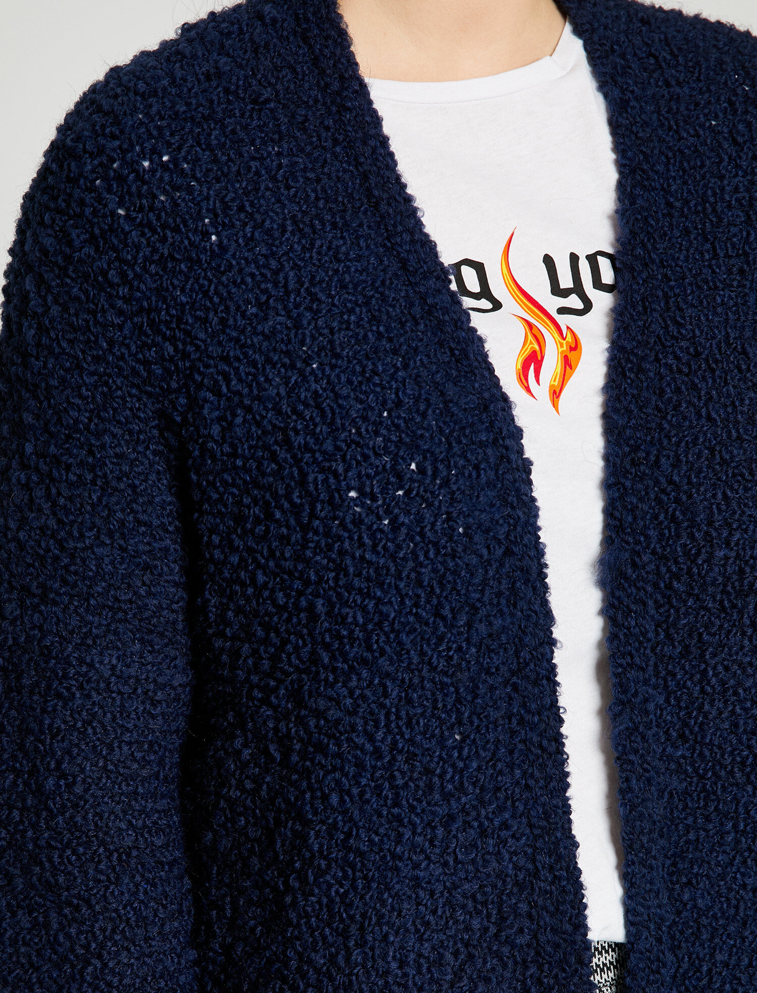   Uzun Kollu Triko Hırka