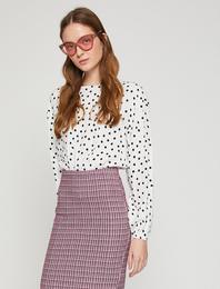 Puantiyeli Bluz
