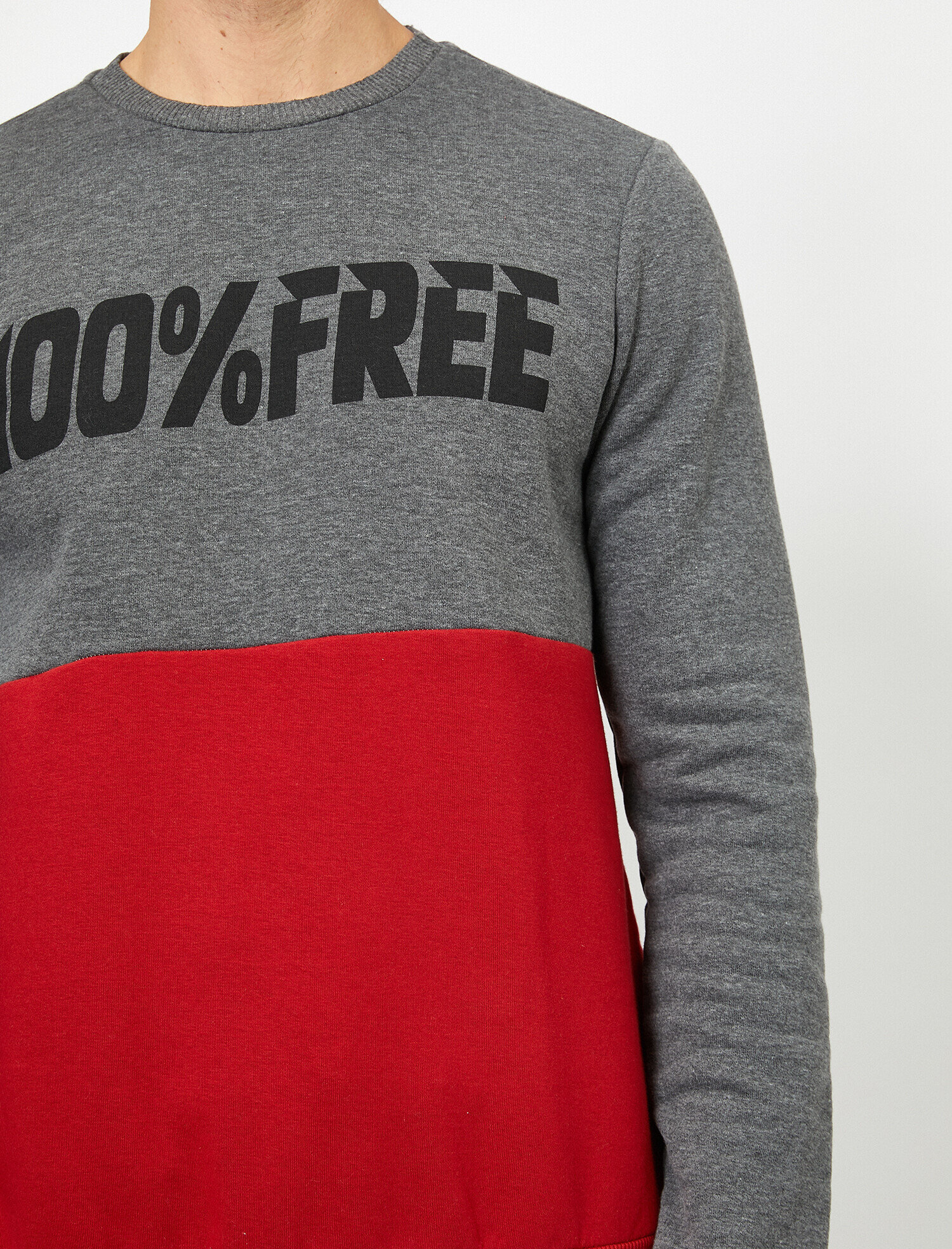   Yazılı Basklı Sweatshirt