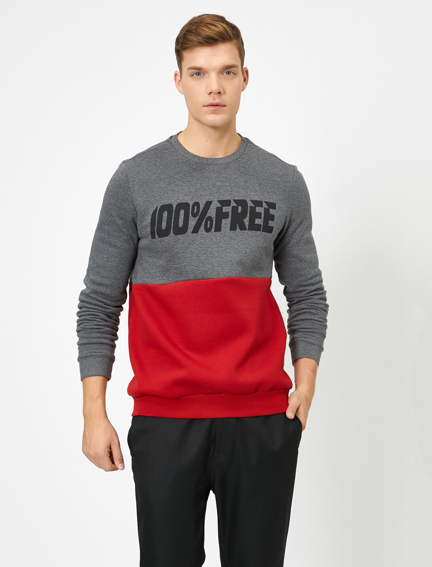   Yazılı Basklı Sweatshirt