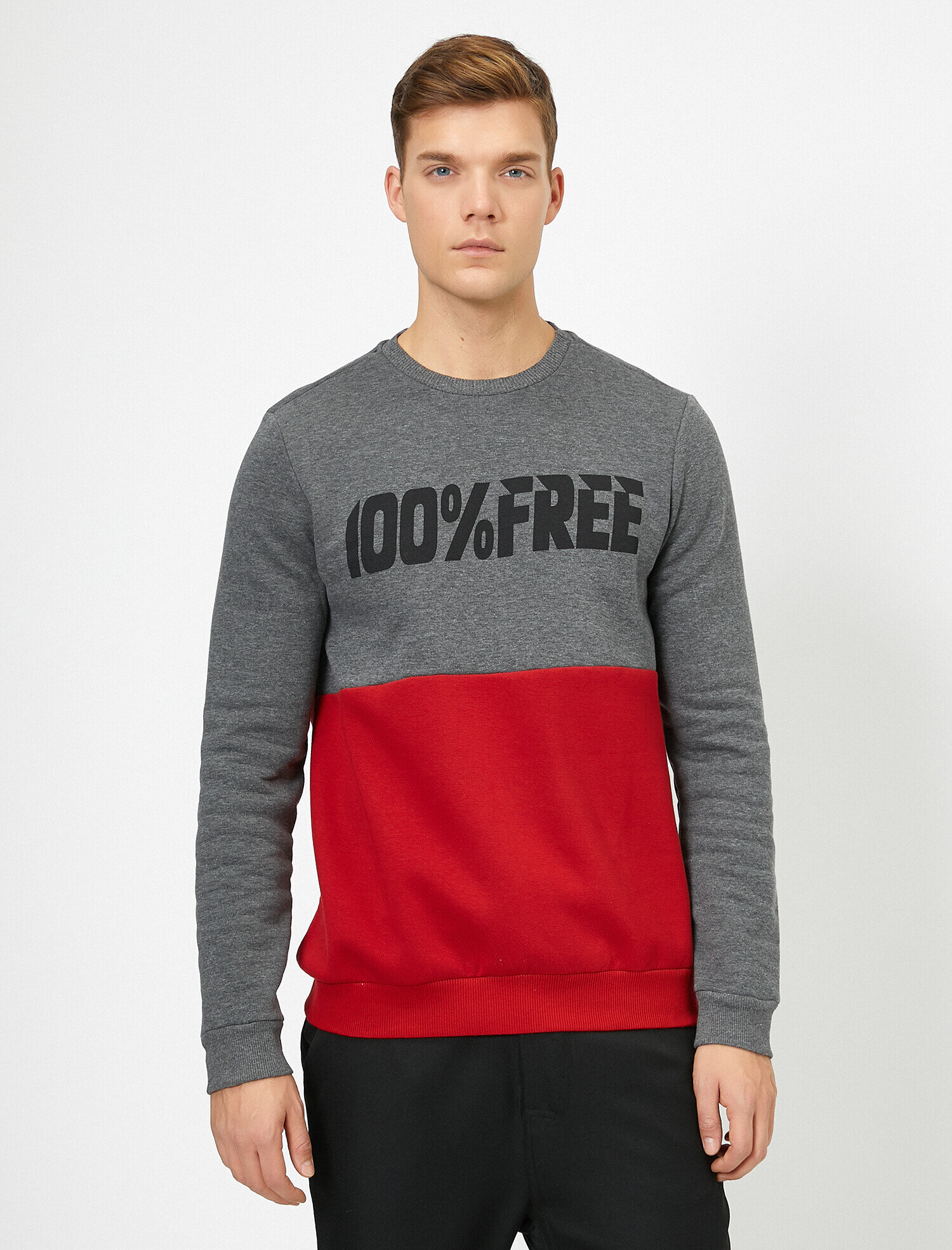   Yazılı Basklı Sweatshirt