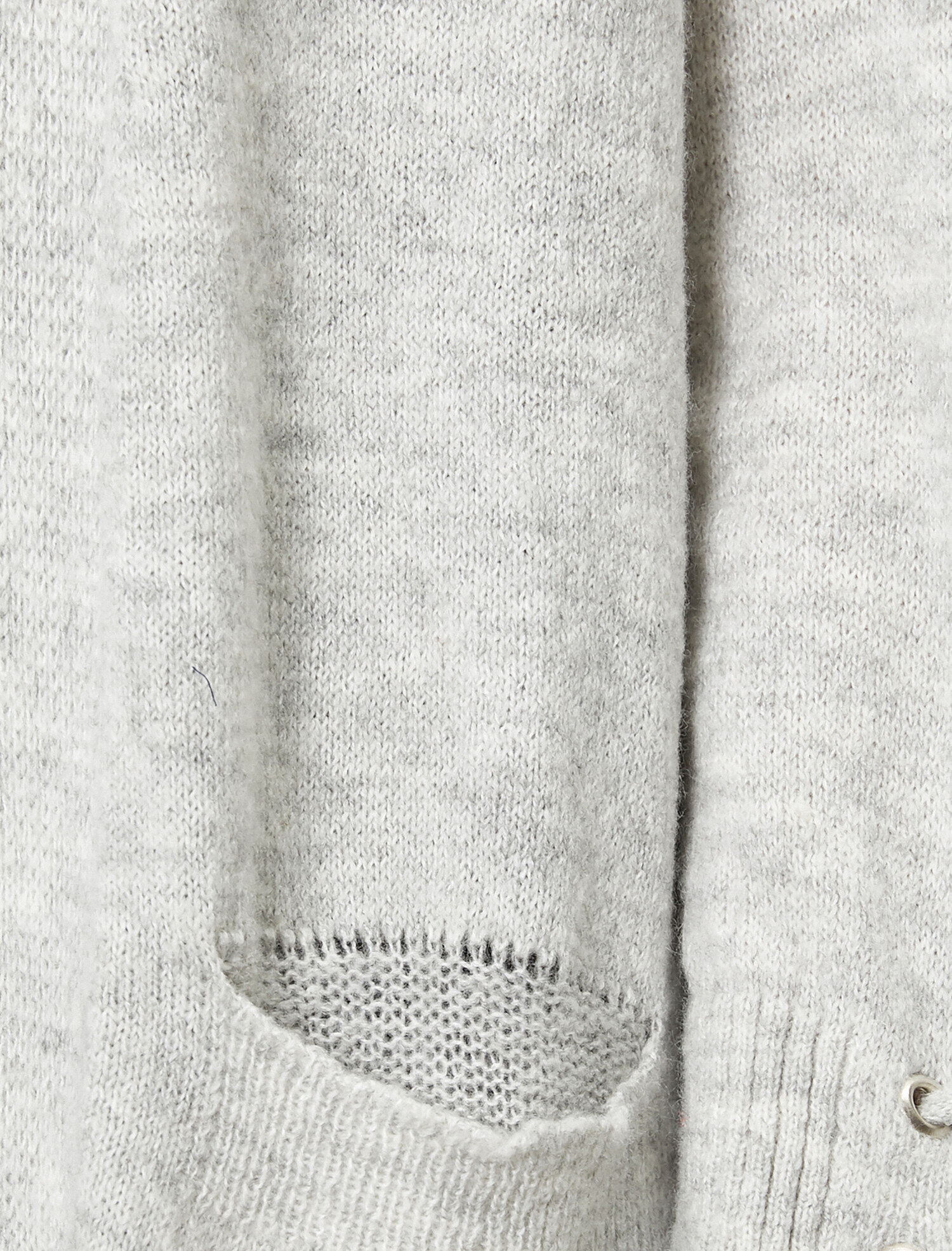   Uzun Kollu Oversize Cepli Hırka