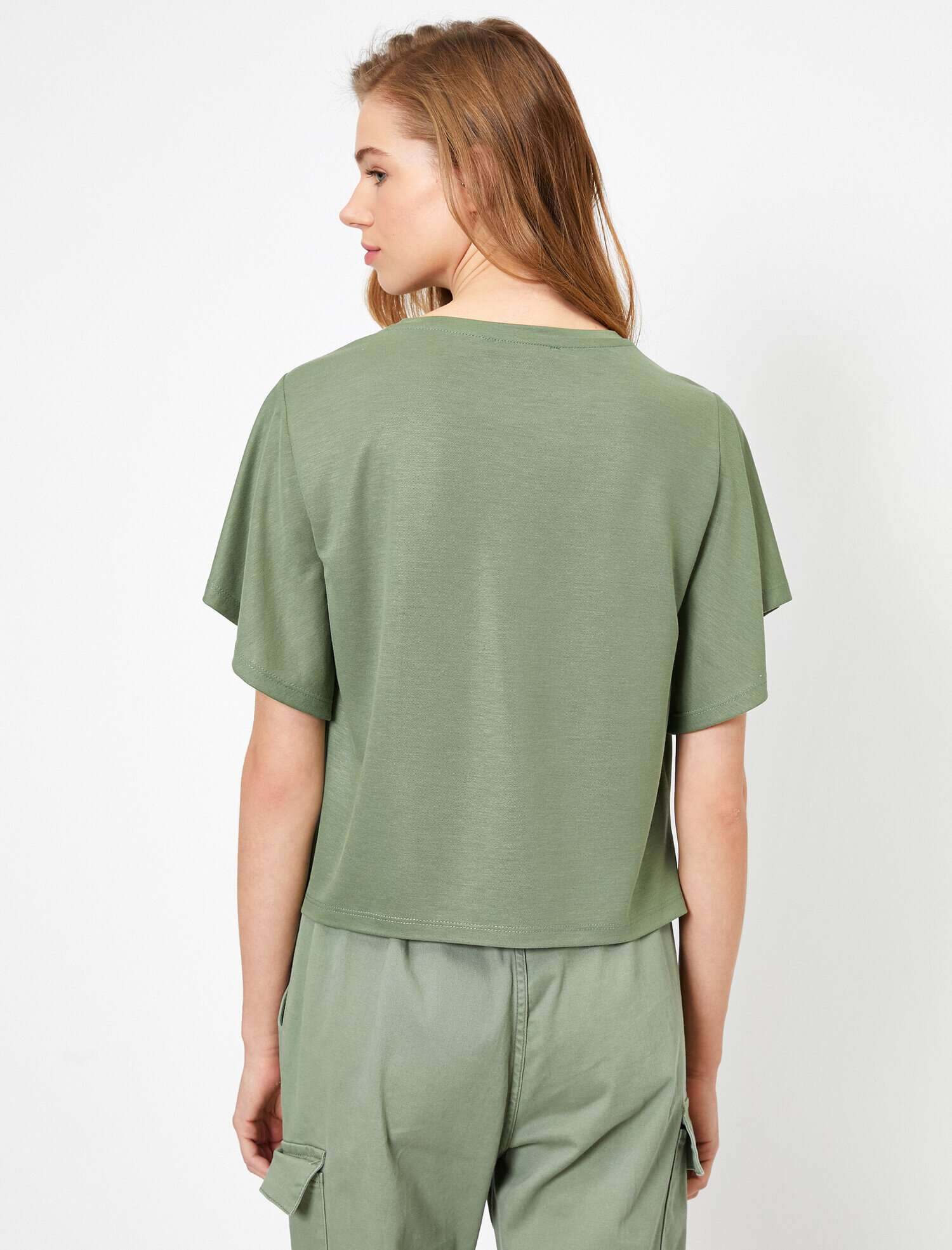   Bisiklet Yaka Kısa Kollu Tişört