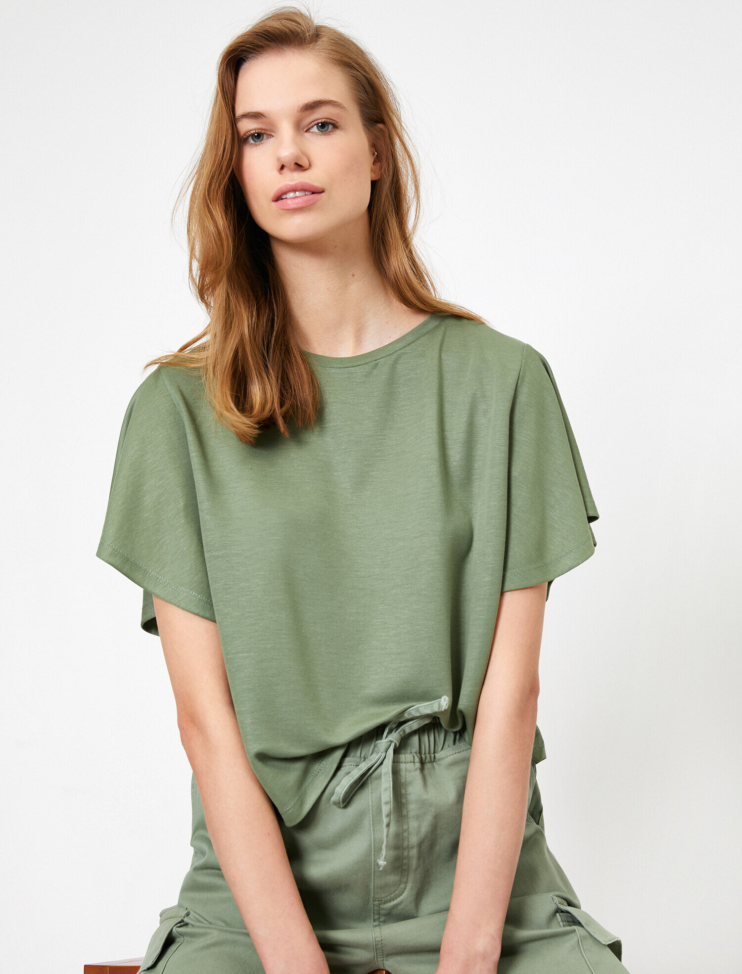   Bisiklet Yaka Kısa Kollu Tişört