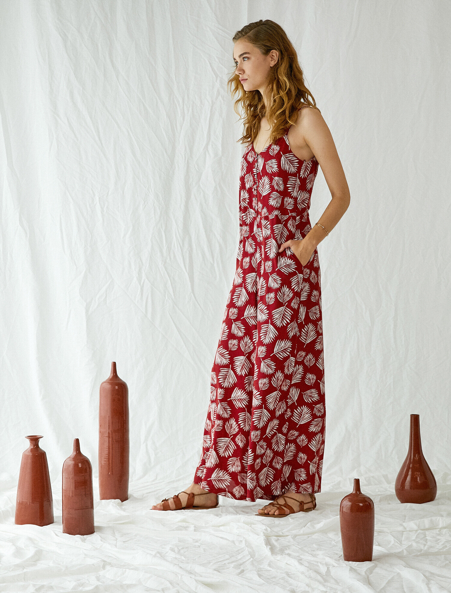   Çiçek Desenli Tulum