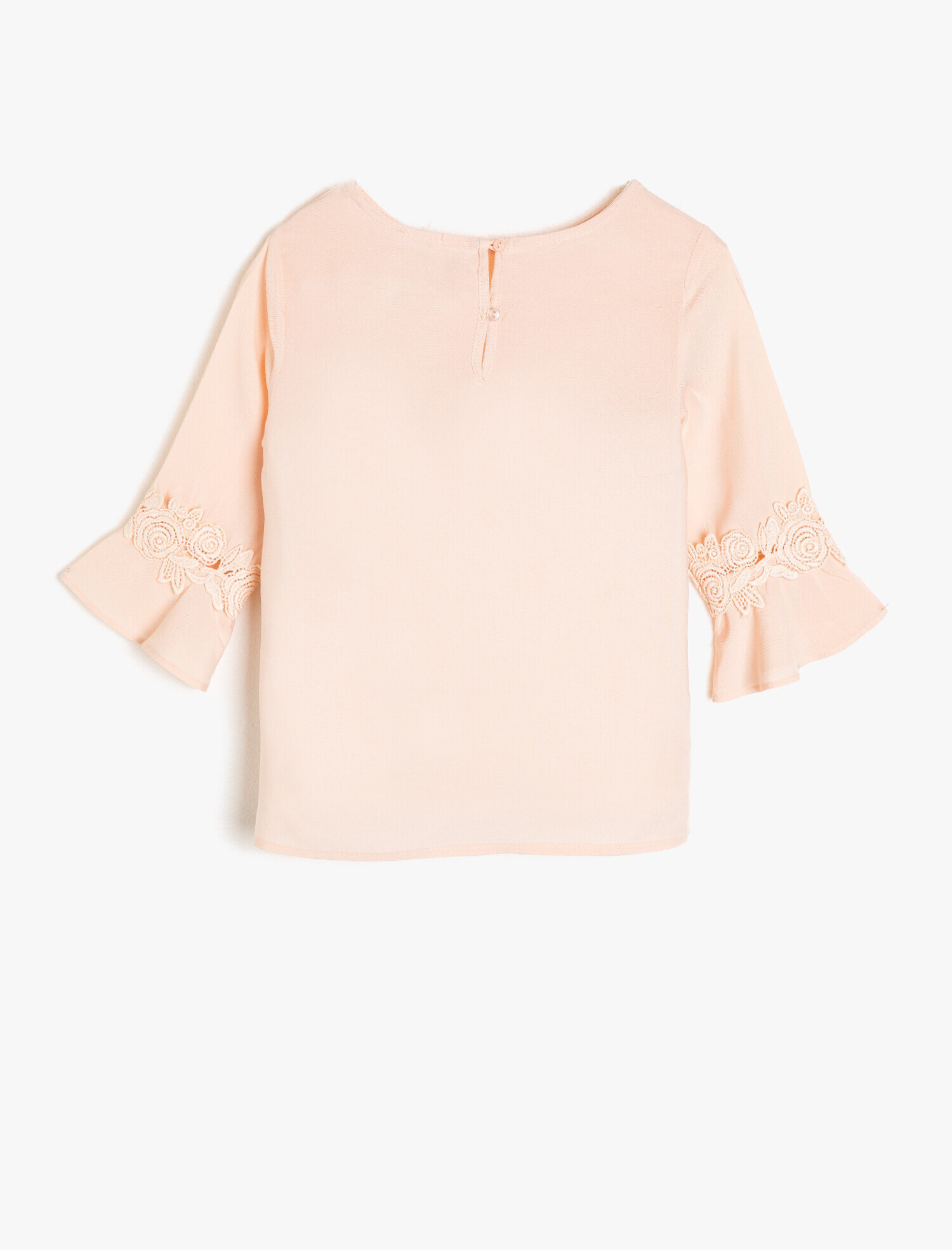 Kız Çocuk Dantel Detaylı Bluz