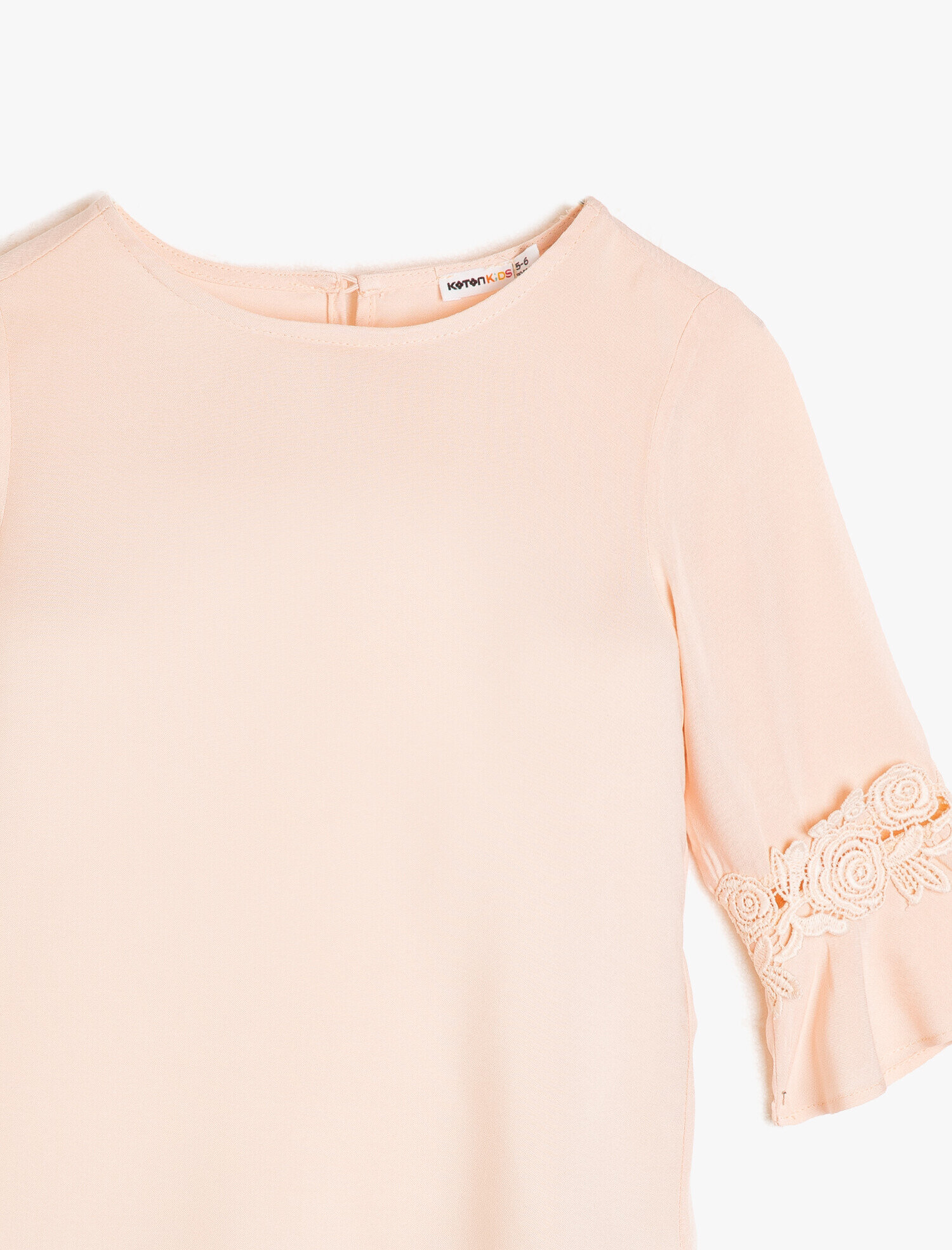  Kız Çocuk Dantel Detaylı Bluz