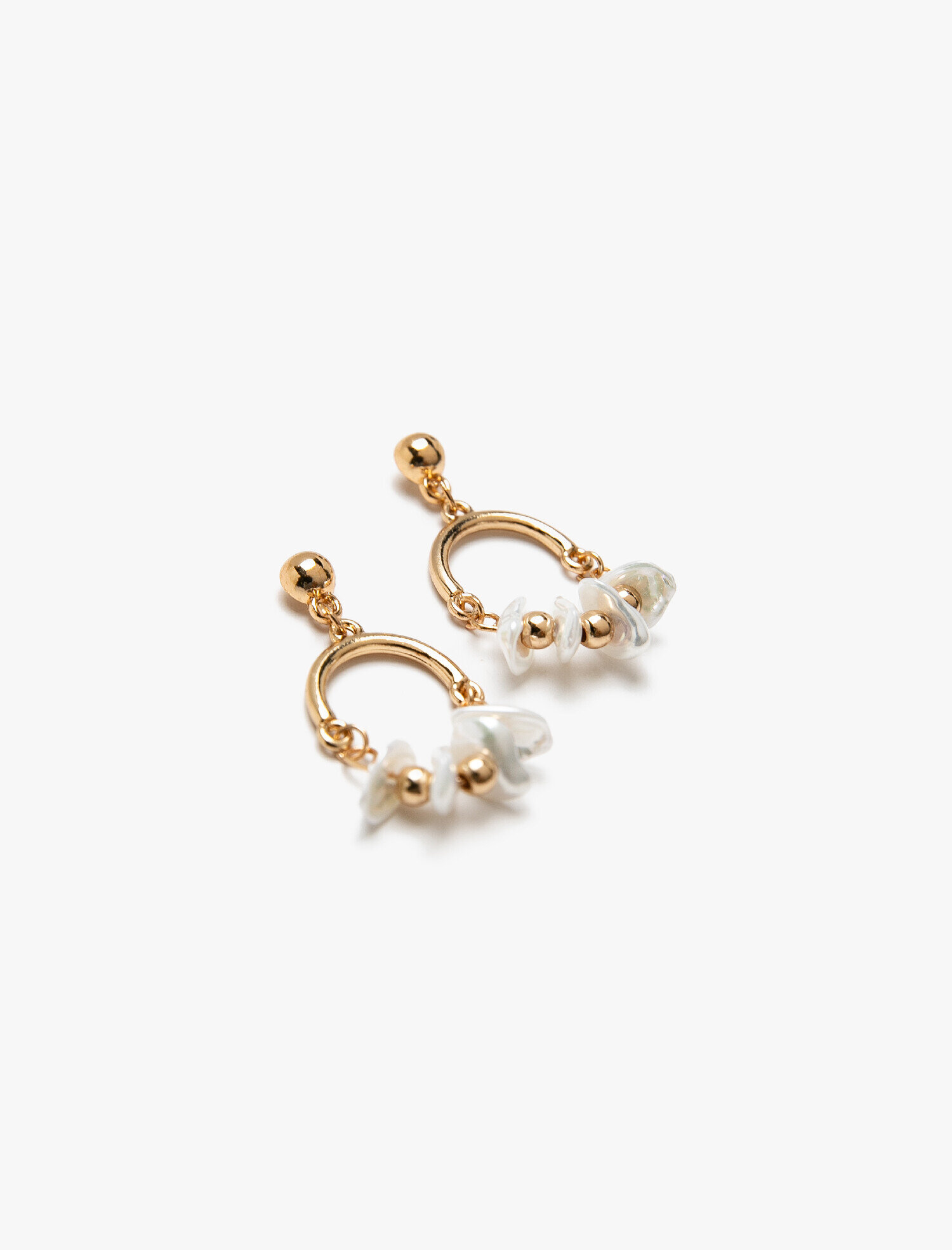  Kadın İncili Metal Küpe