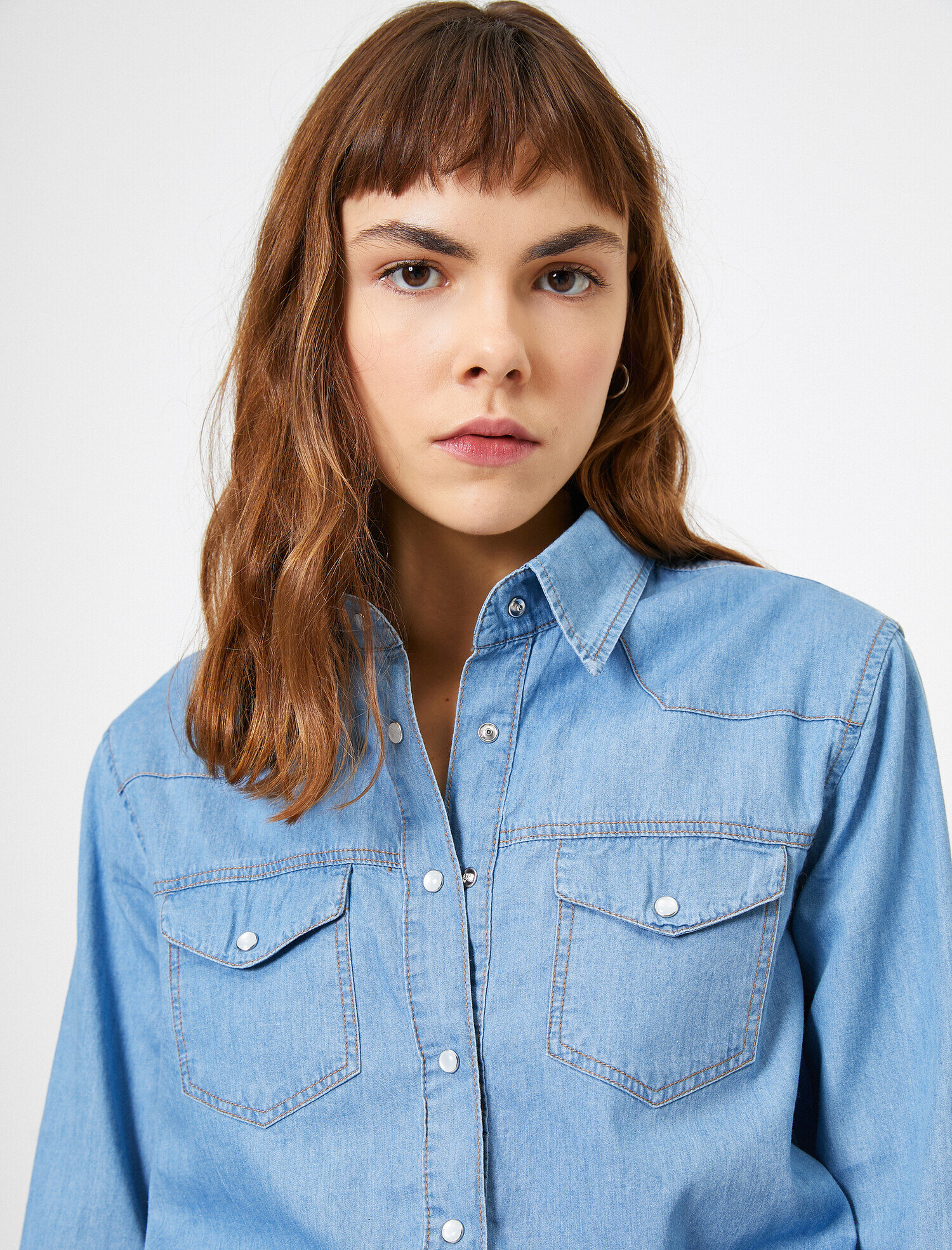   Jean Denim Cepli Gömlek