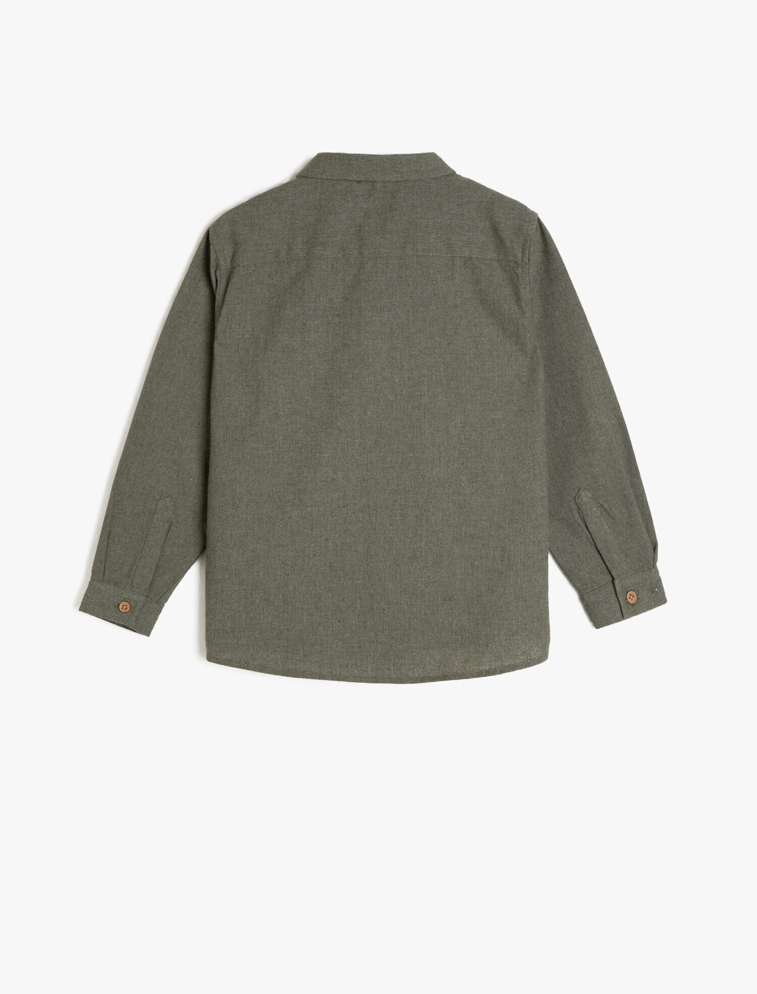  Erkek Çocuk Cep Detaylı Gömlek Uzun Kollu