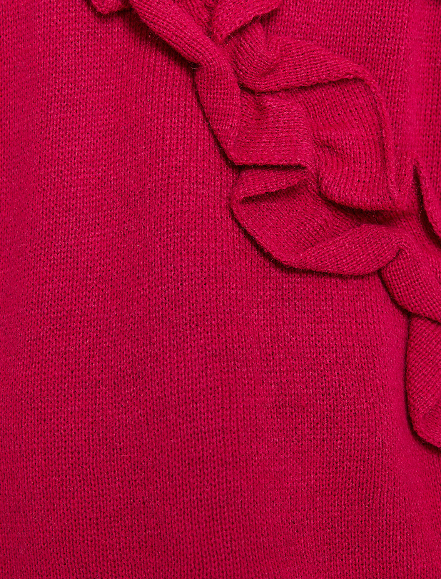 Fırfır Detaylı Triko Kazak