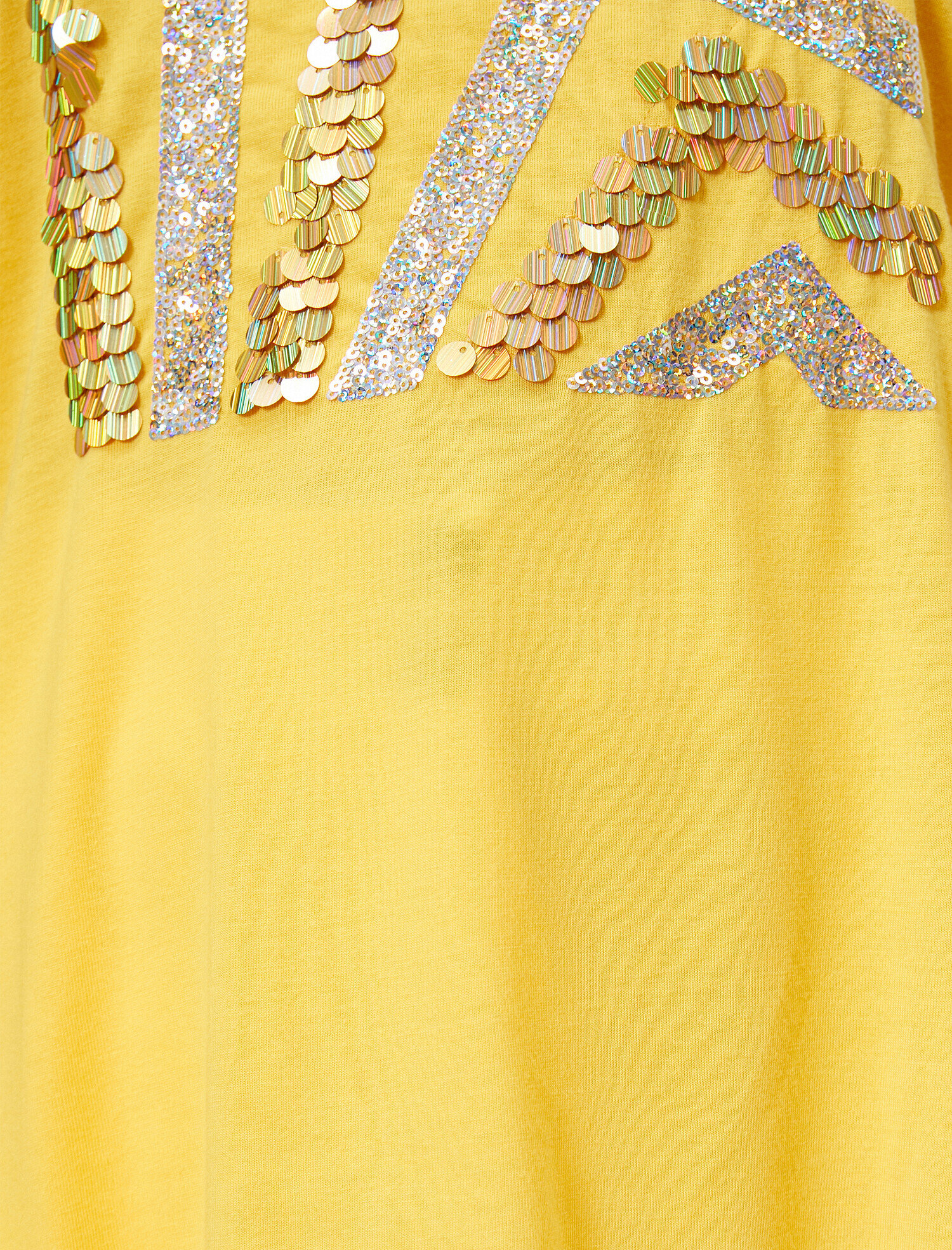   Pul Payet Detaylı Bisiklet Yaka Tişört