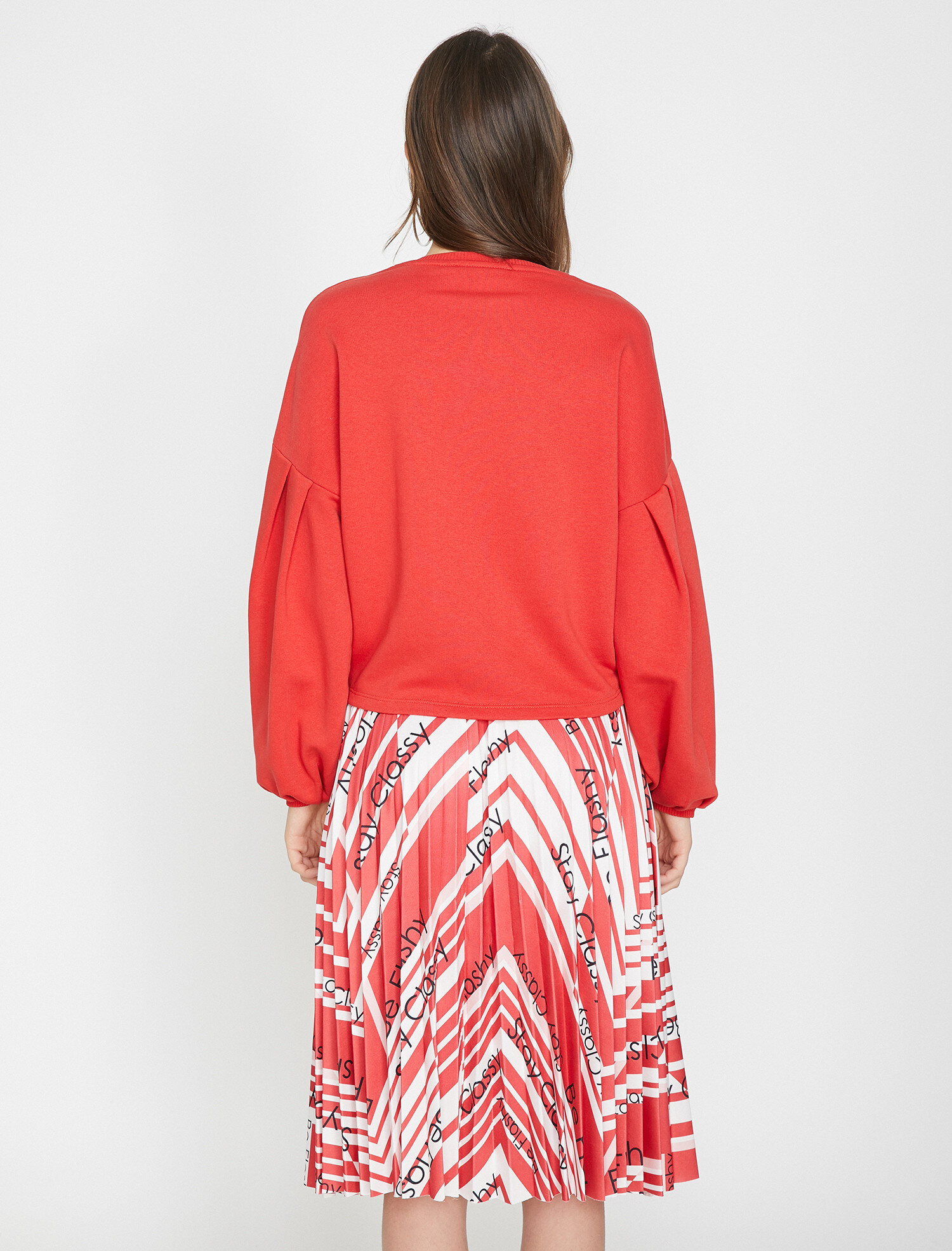   Yazılı Baskılı Sweatshirt