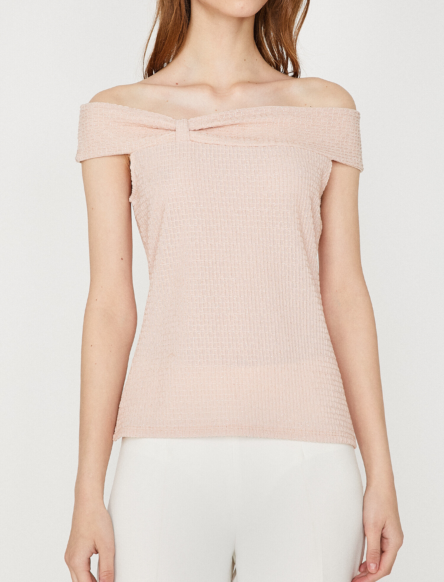   Omzu Açık Abiye Bluz