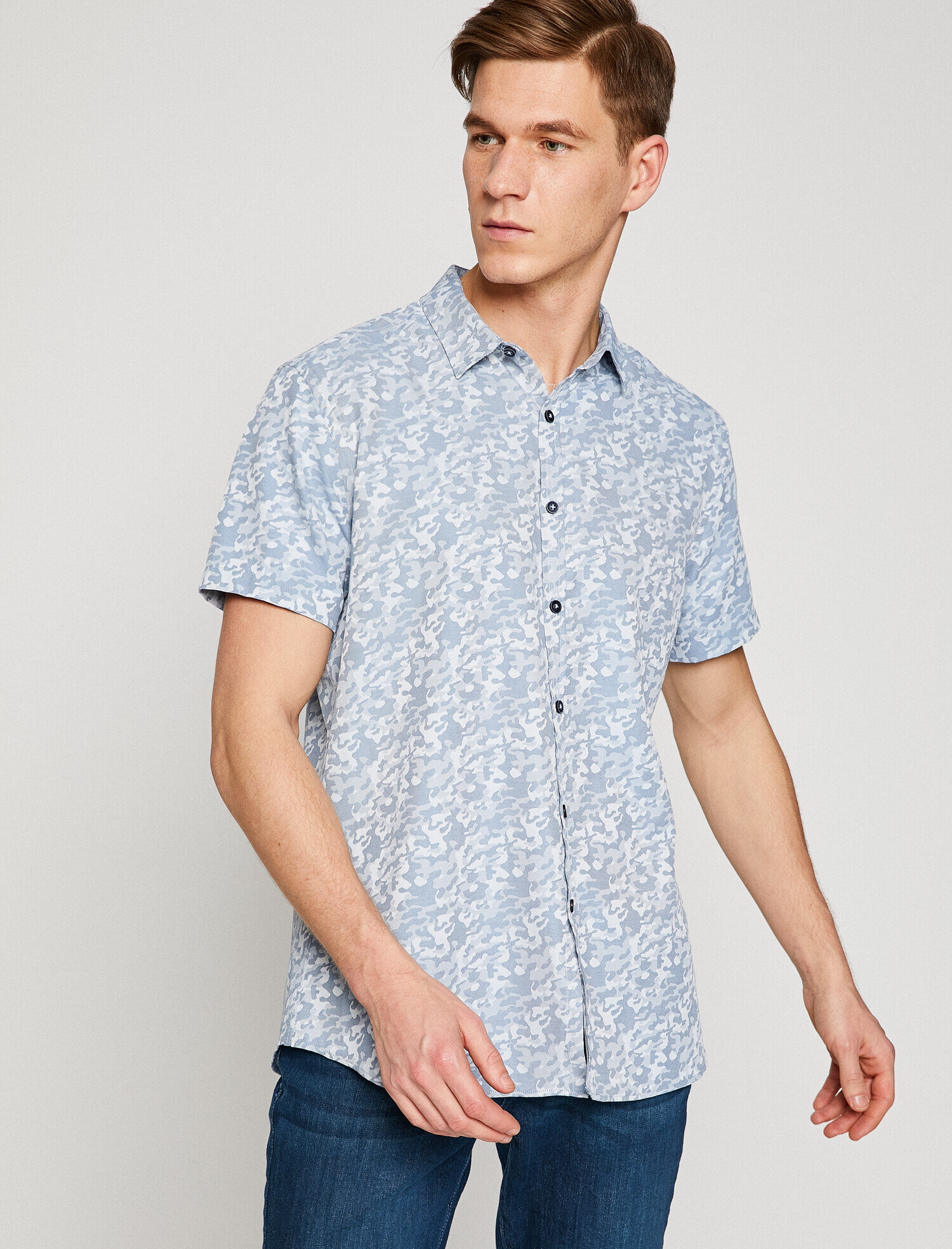   Kamuflaj Desenli Gömlek