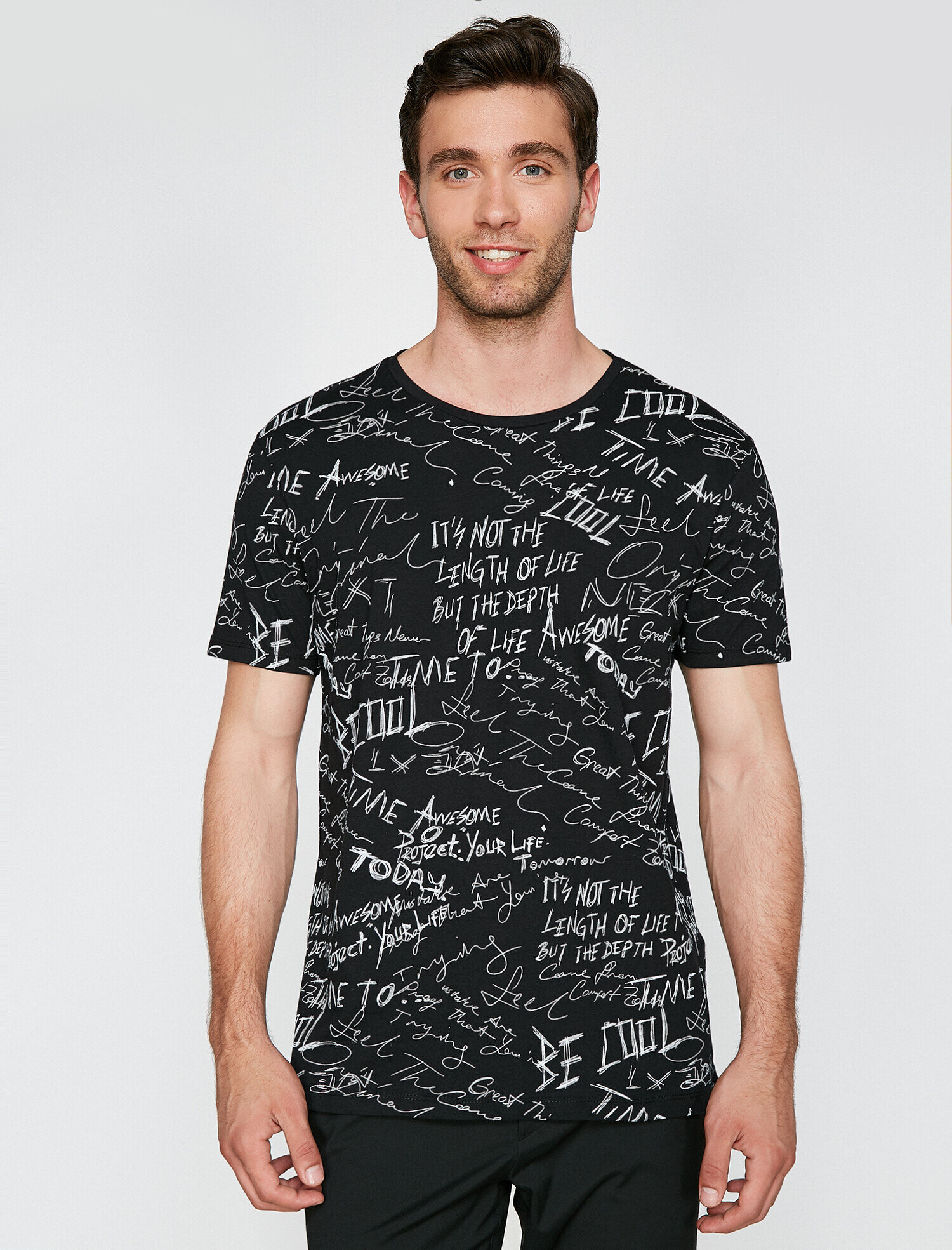   Baskılı Tişört Kısa Kollu