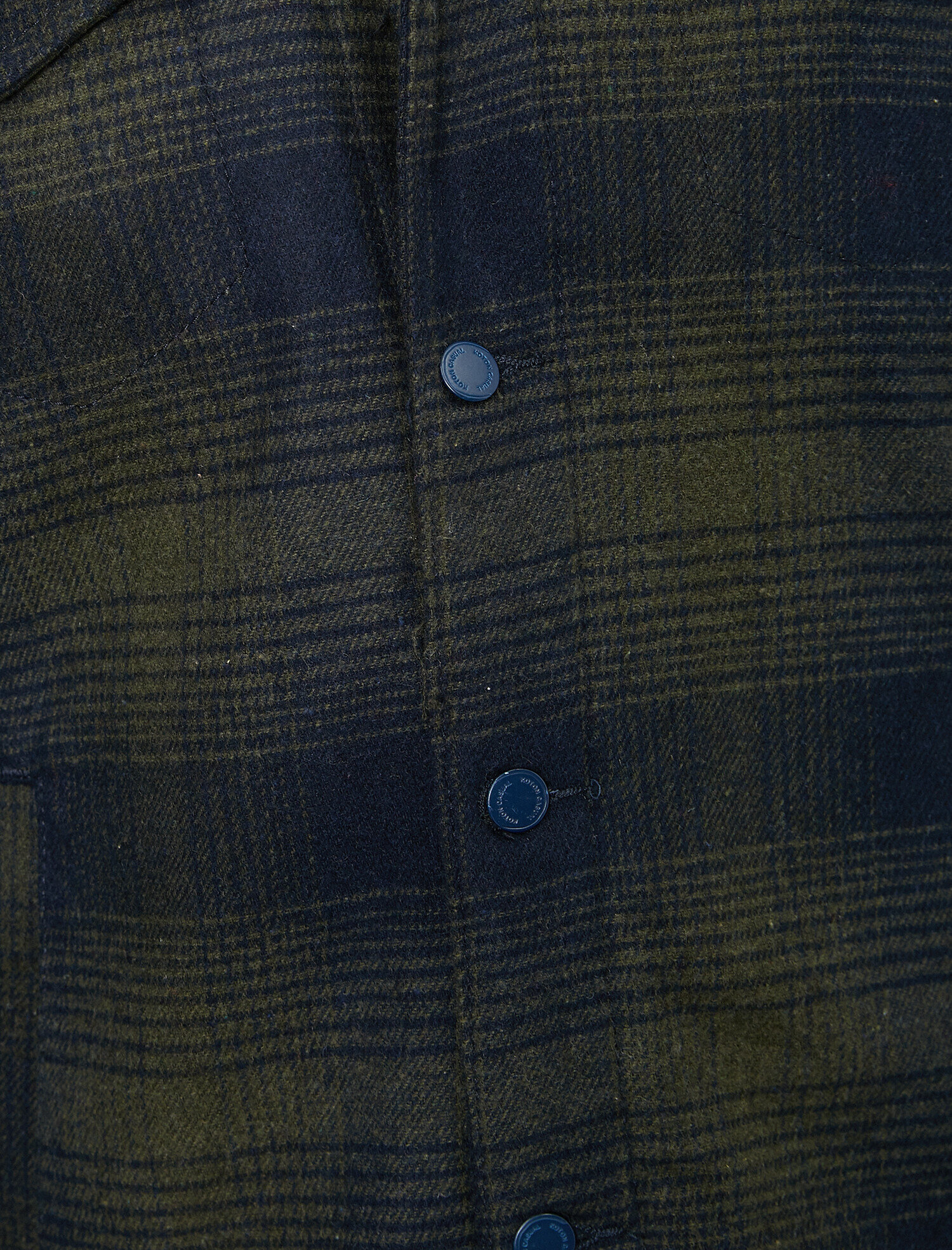   Düğme Detaylı Mont