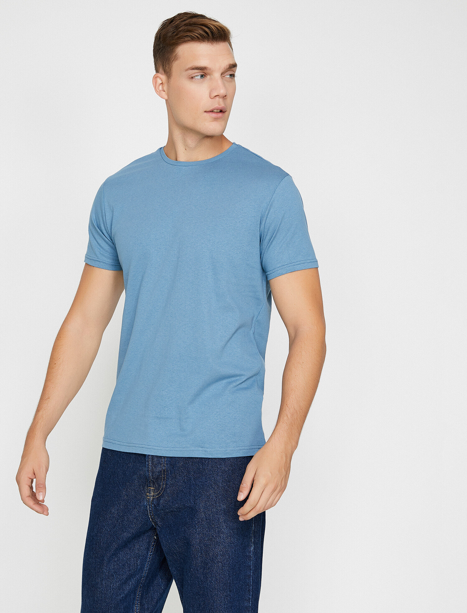   Bisiklet Yaka Tişört