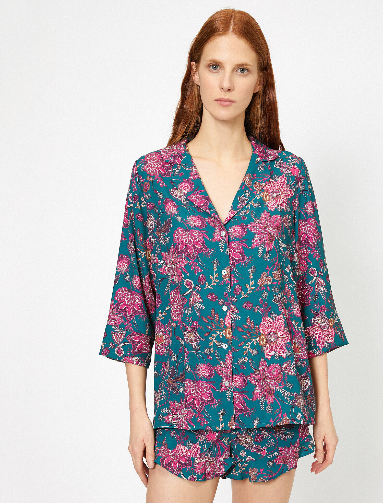   Desenli Pijama Üstü