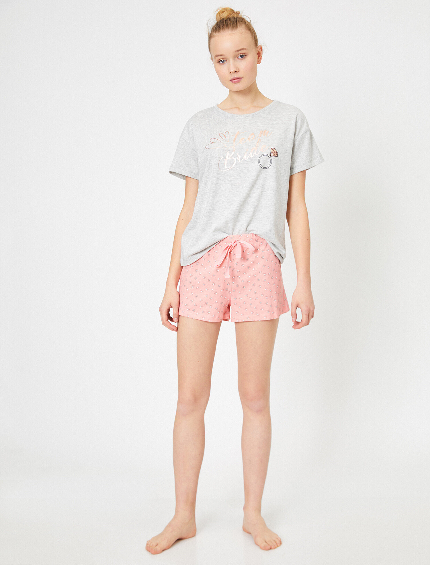   Bridal Temalı Pamuklu Pijama Takımı