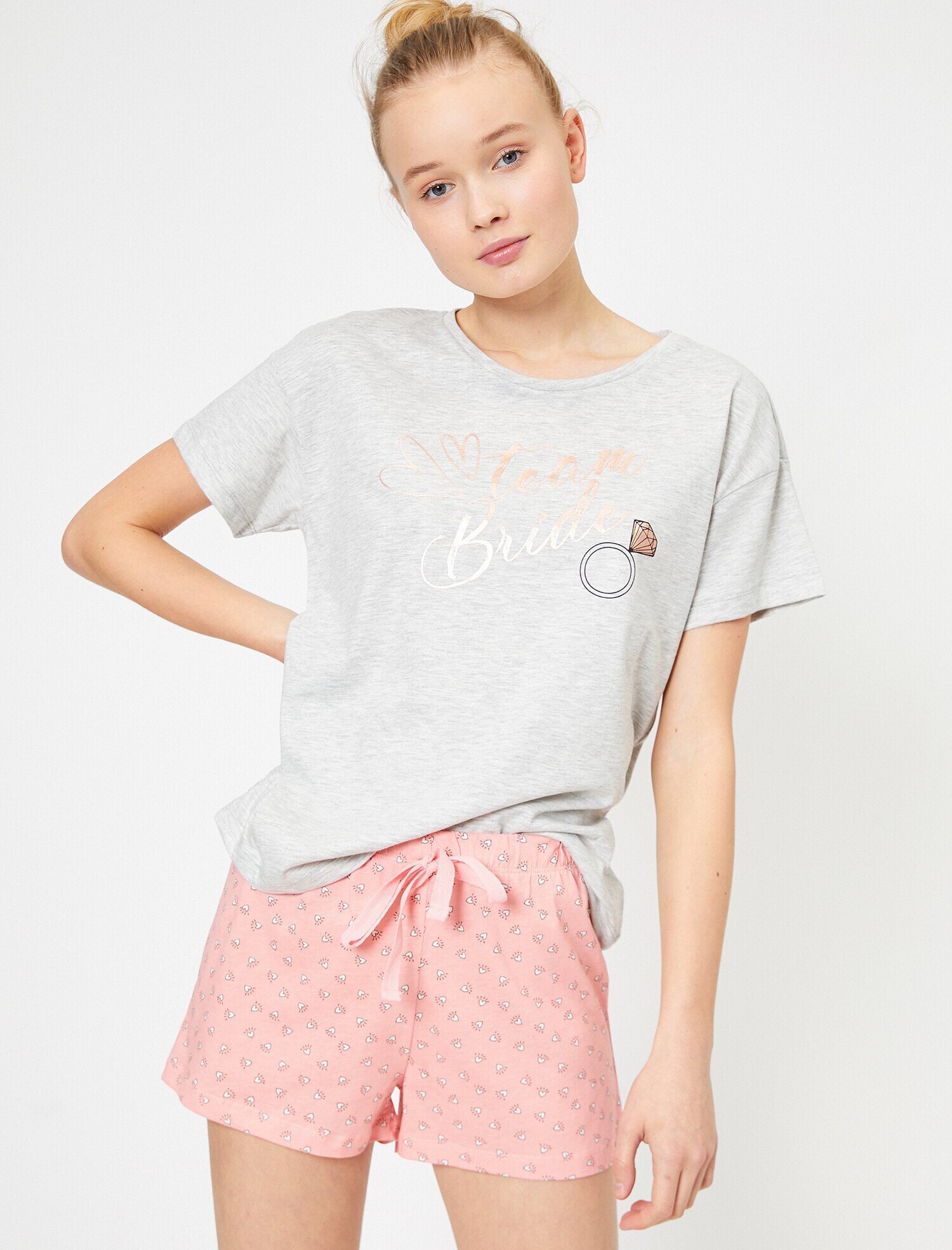   Bridal Temalı Pamuklu Pijama Takımı