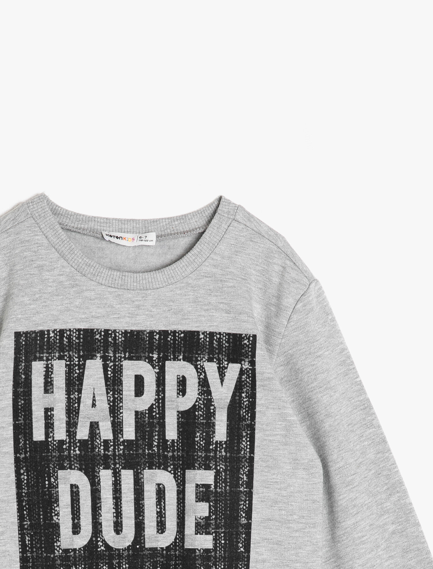  Erkek Çocuk Slogan Baskılı Sweatshirt