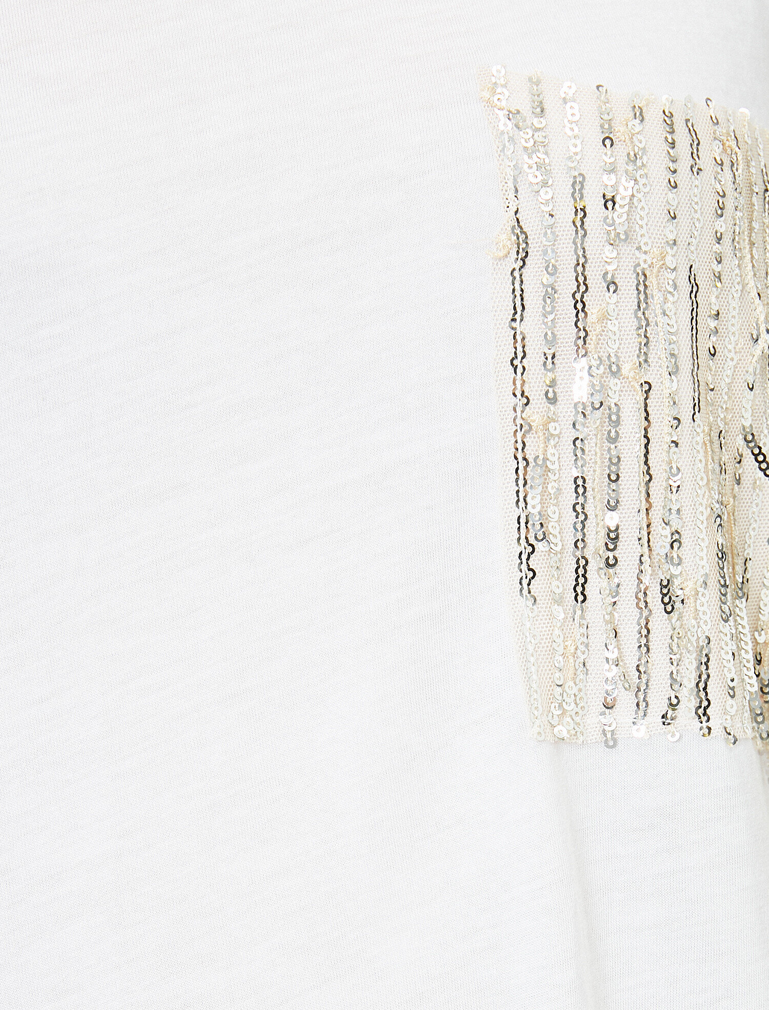   Pul Payet Cep Detaylı Standart Kalıp Bisiklet Yaka Tişört