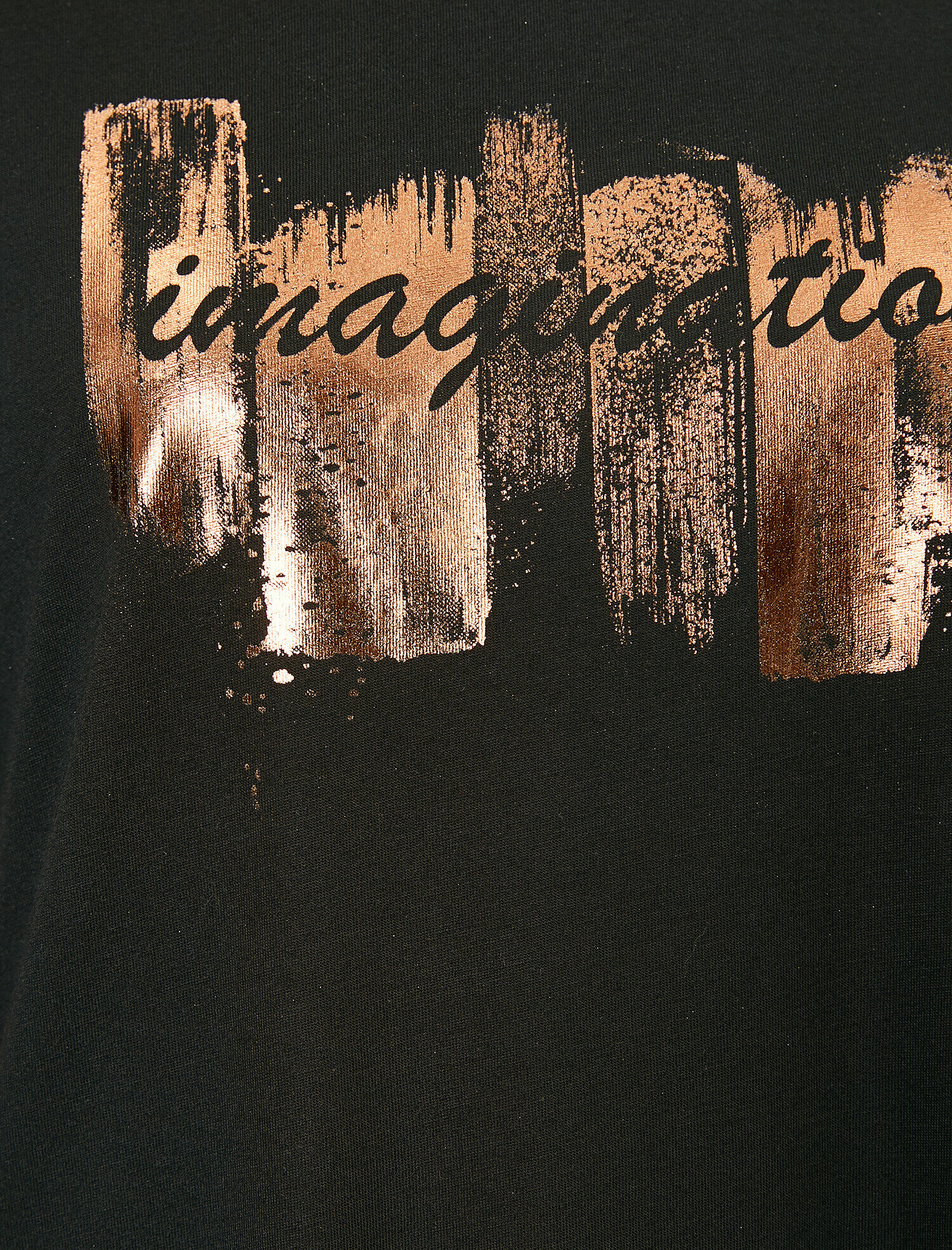   Parlak Baskı Detaylı Kısa Kollu Tişört