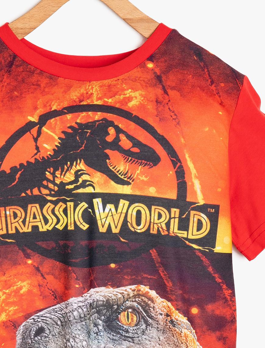  Erkek Çocuk Jurassic World Baskılı Tişört