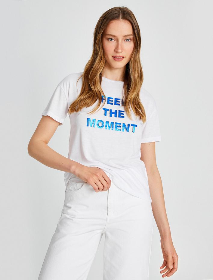  Yazılı Baskılı Tişört