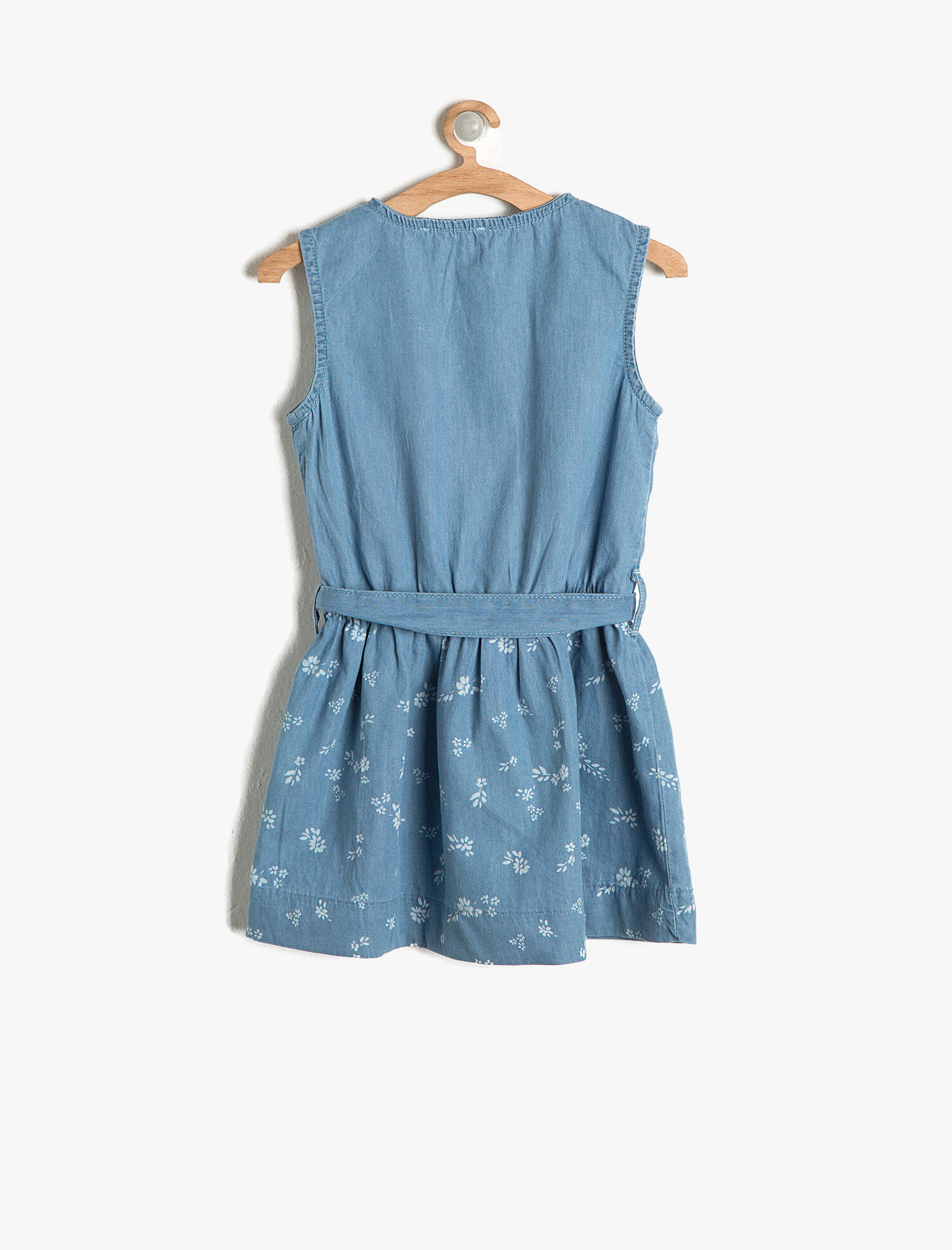  Kız Çocuk Beli Bağlamalı Elbise