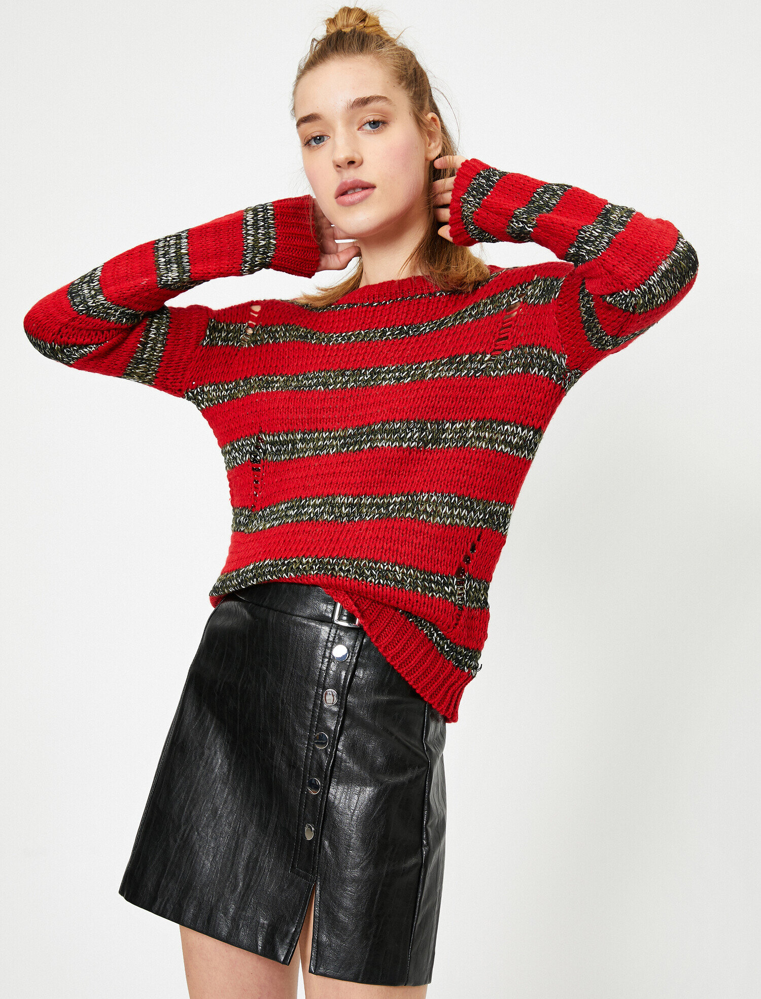   Örgülü Triko Kazak