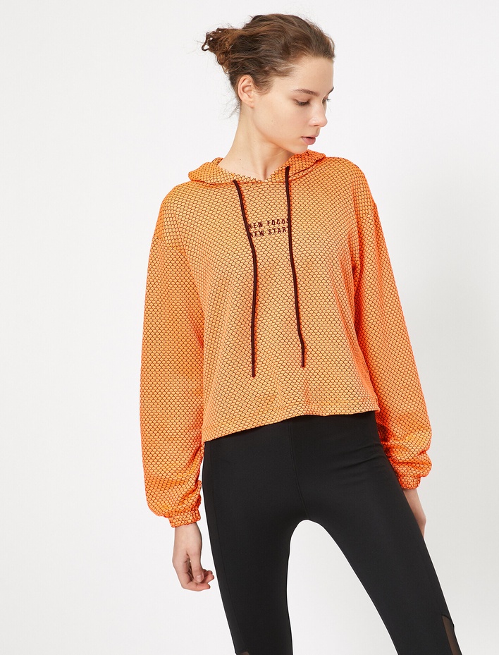  Yazılı Baskılı Sweatshirt