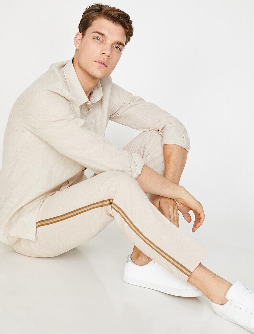   Slim Fit Crop Pantolon