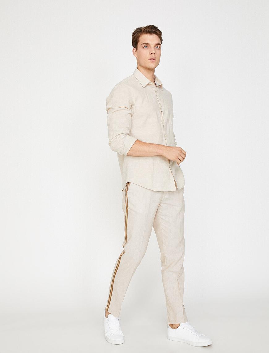   Slim Fit Crop Pantolon