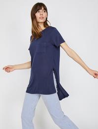 Cep Detaylı Tişört