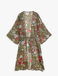 Çiçek Desenli Kimono