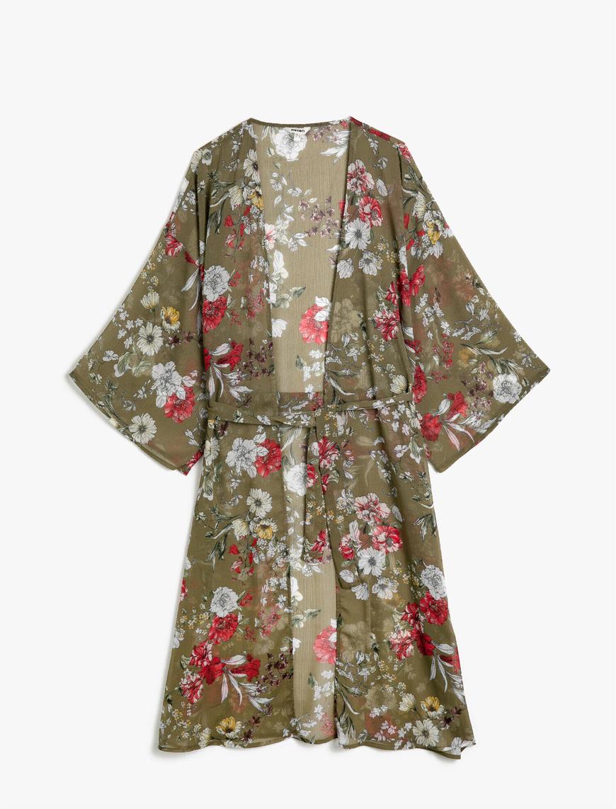   Çiçek Desenli Kimono