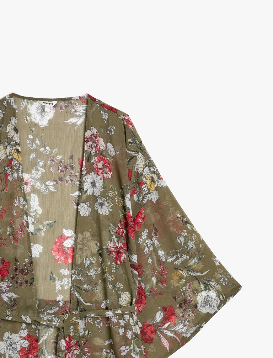   Çiçek Desenli Kimono