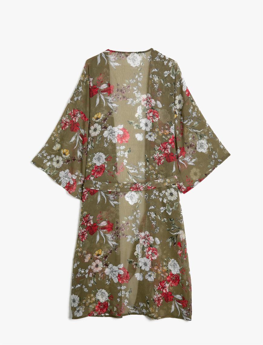   Çiçek Desenli Kimono
