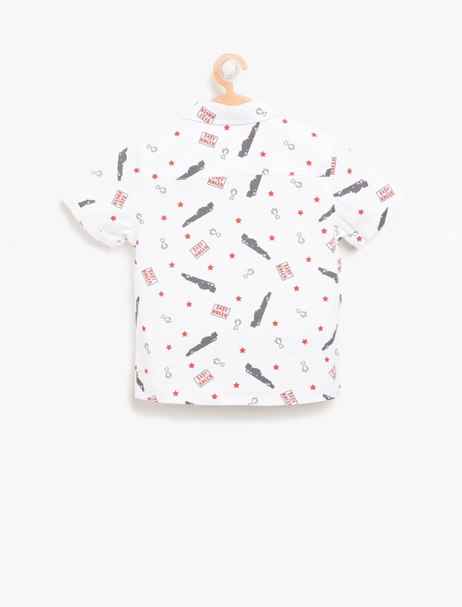  Erkek Bebek Baskılı Gömlek