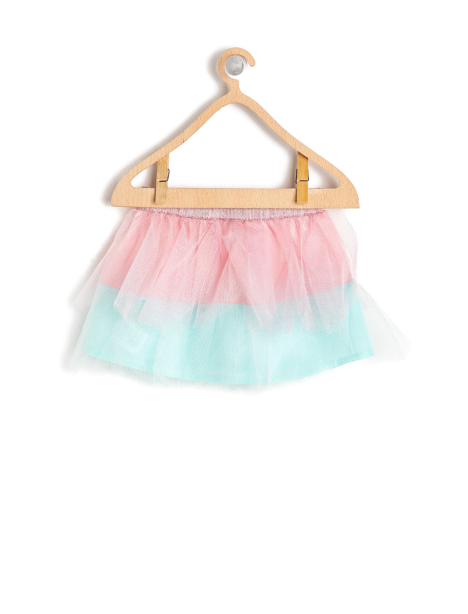  Kız Bebek Renk Bloklu Etek