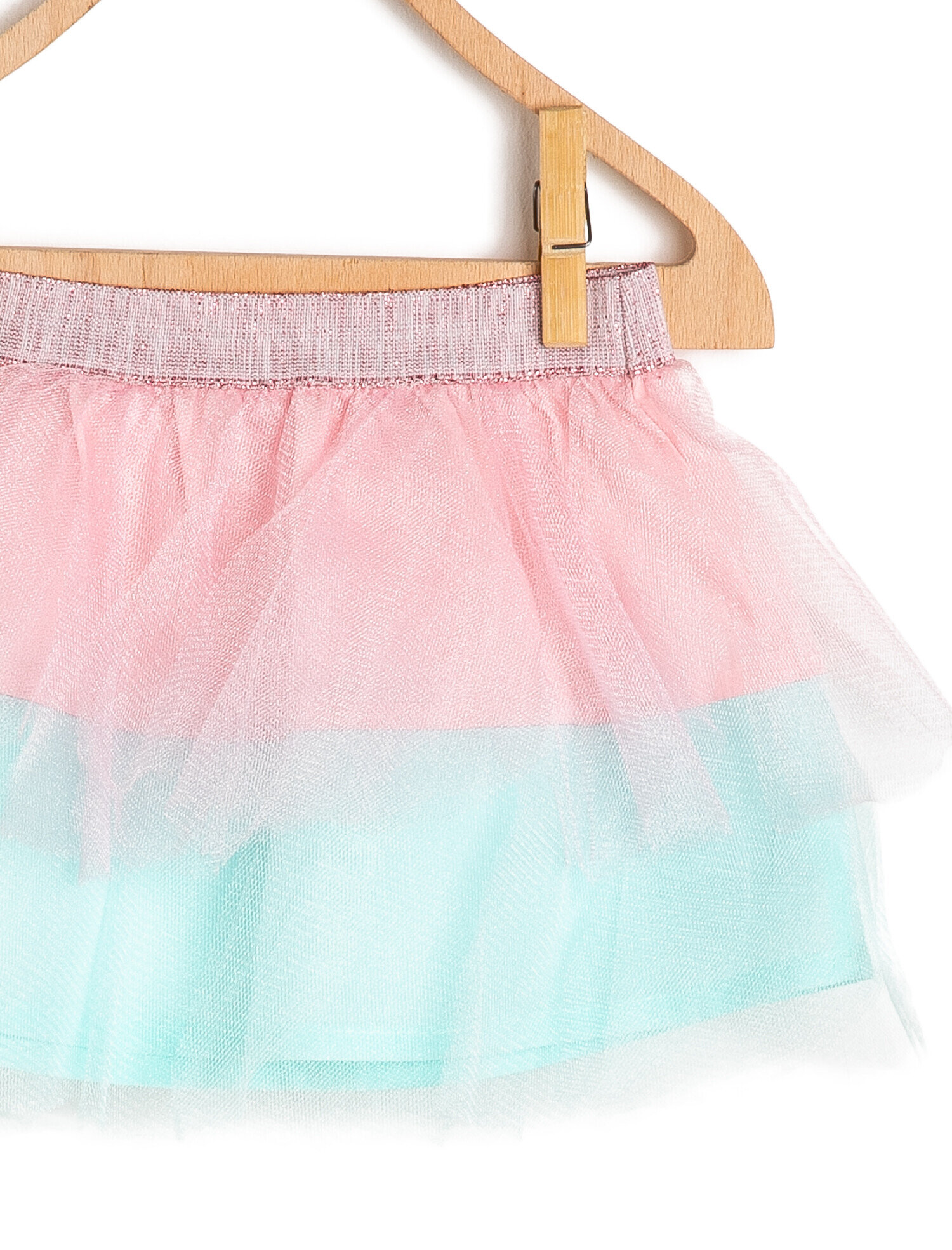  Kız Bebek Renk Bloklu Etek