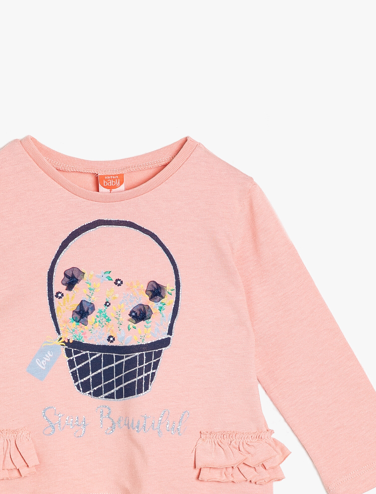  Kız Bebek Baskılı Sweatshirt