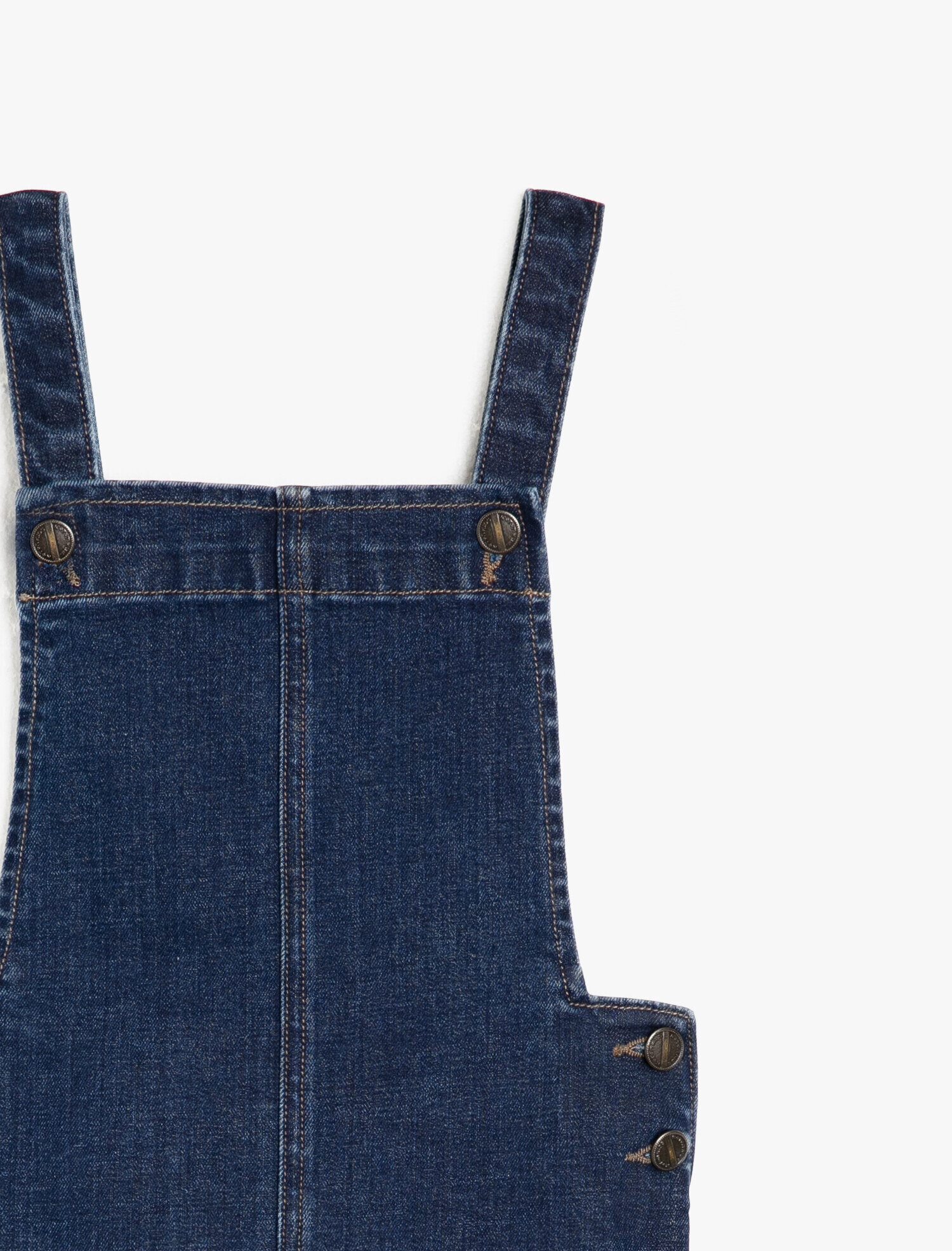  Kız Çocuk Salopet Jean Ayarlanabilir Askılı Pamuklu