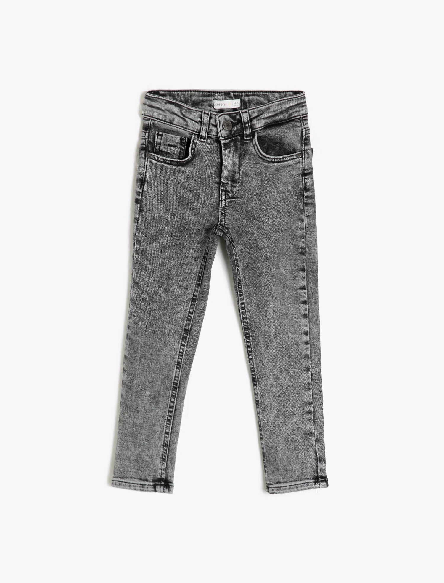  Erkek Çocuk Kot Pantolon Dar Paça Cepli - Slim Jean