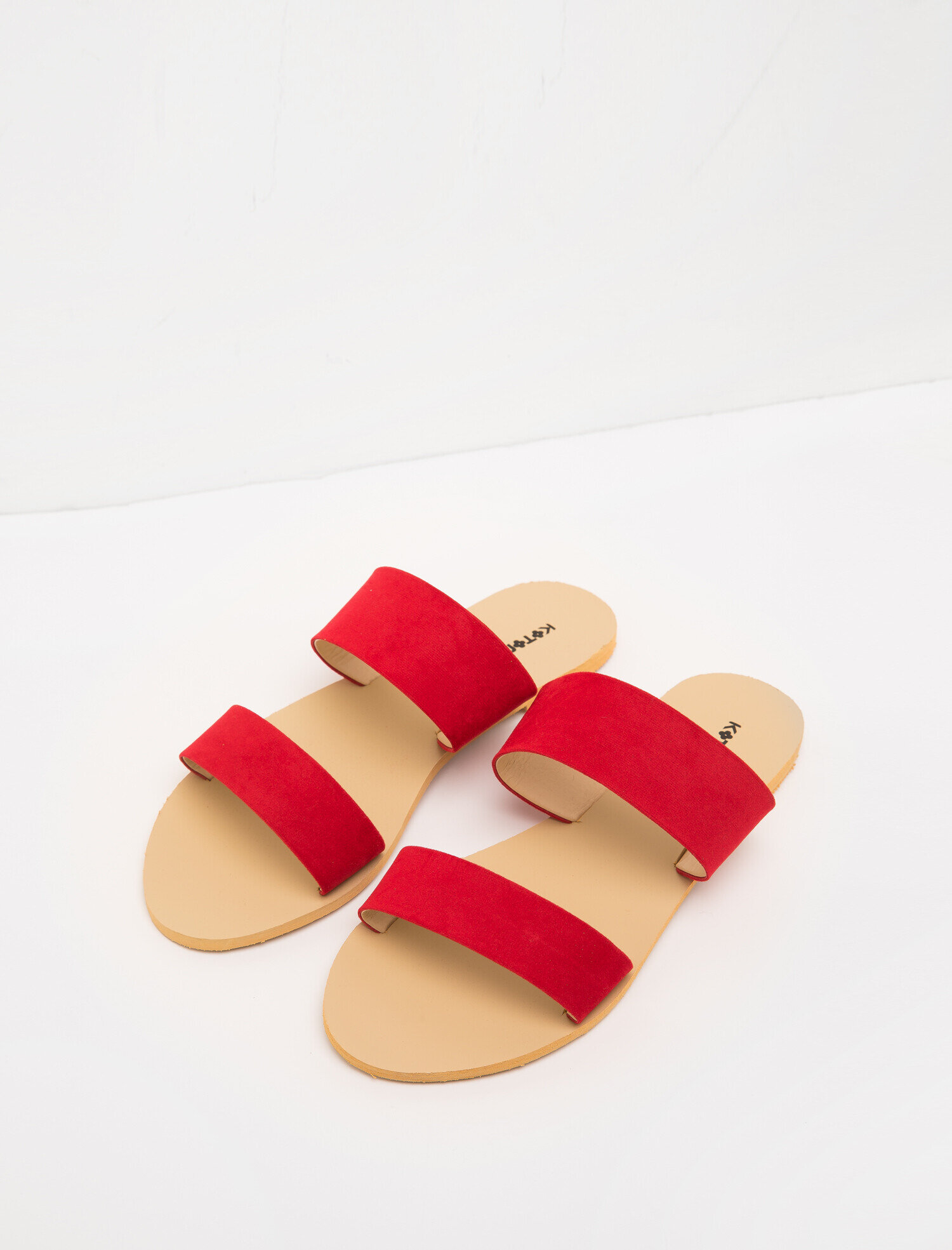  Kadın Basic Çift Bantlı Terlik