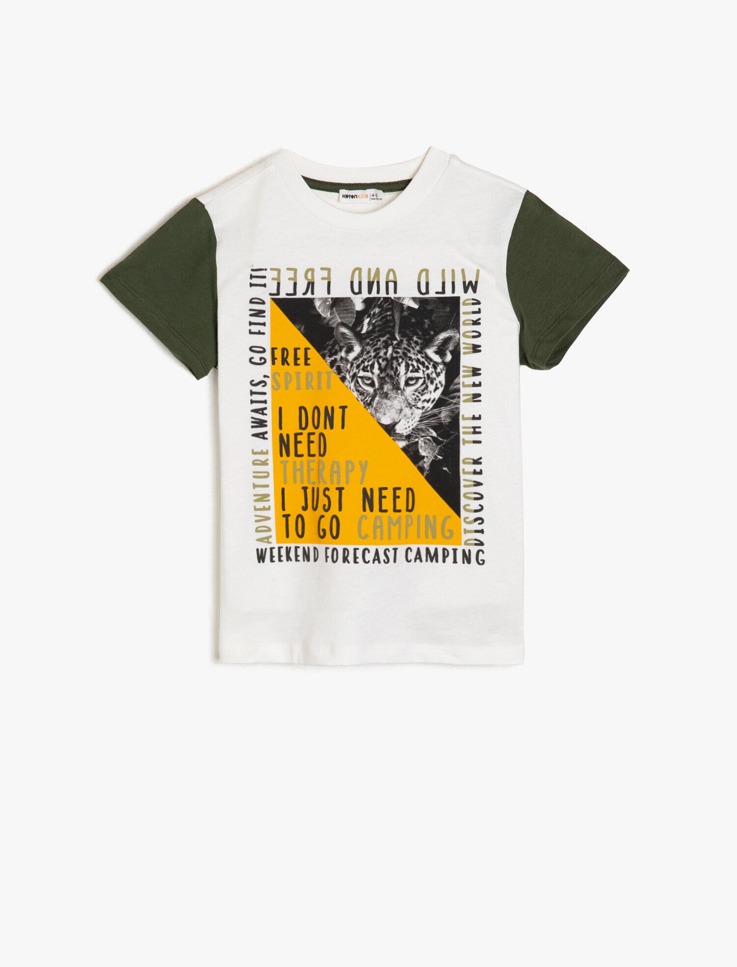 Erkek Çocuk Baskılı Tişört Kısa Kollu Bisiklet Yaka