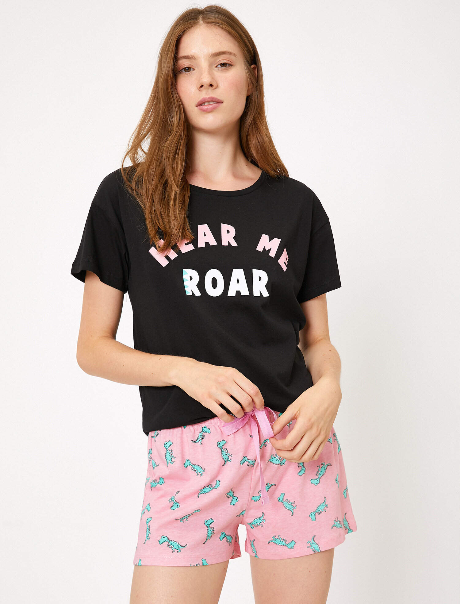   Yazılı Baskılı Pijama Seti