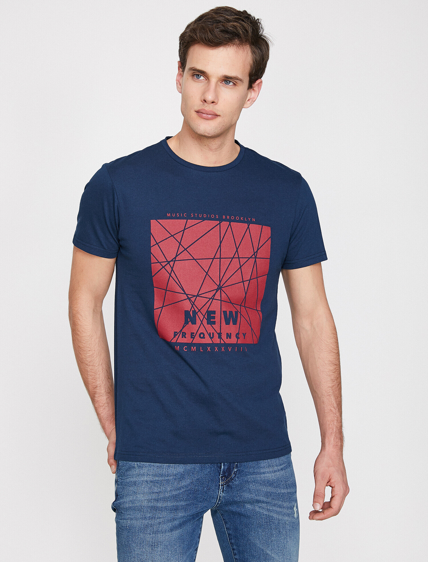   Baskılı Tişört Kısa Kollu